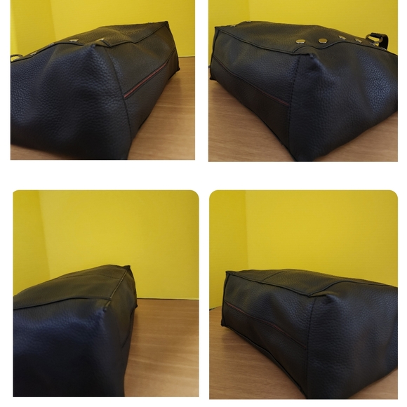 Hammitt Daniel Large Leather Tote Bag - Black Gunmetal - Picture 7 of 13